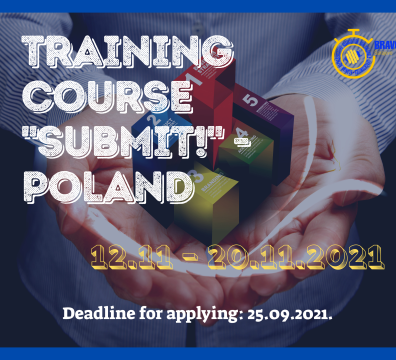 OPEN CALL for 5 PARTICIPANTS for TRAINING COURSE “SUBMIT!” in POLAND