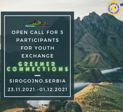 Open Call for 5 Participants for Youth Exchange in Sirogojno, Serbia – Grenner Connections