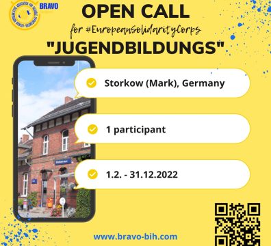 Open Call for 1 ESC Volunteer in Germany