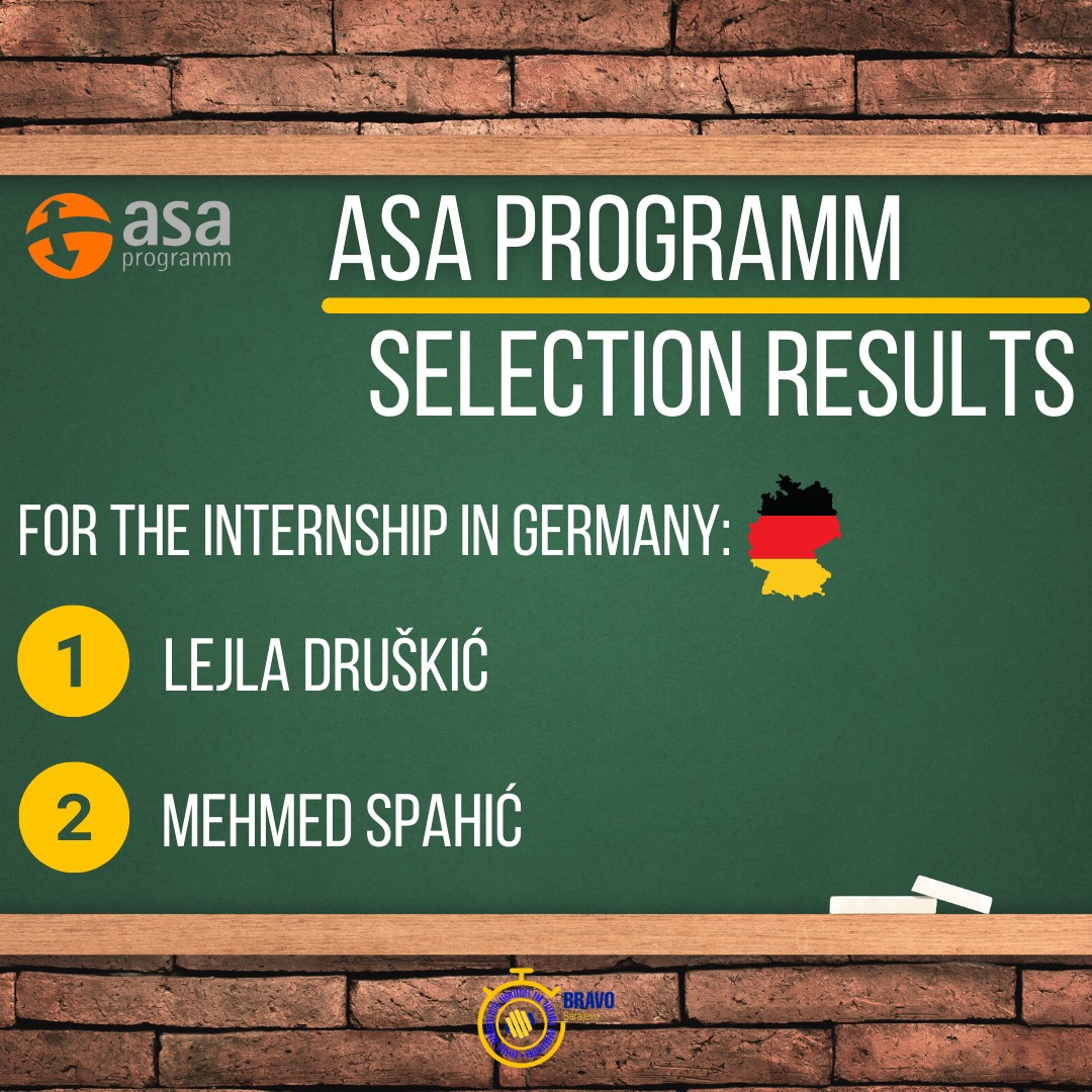 ASA PROGRAM – Selection Results