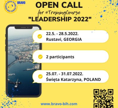 Open call for not one but two #TrainingCourses “Leadership 2022”