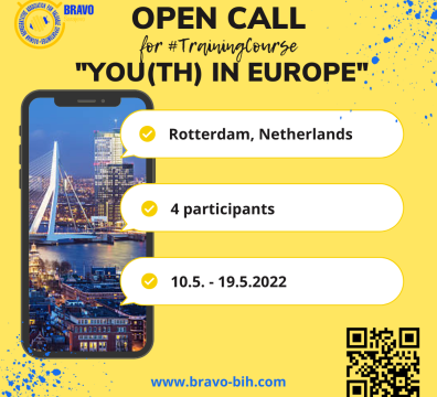 Open Call for 4 Participants for Training Course in Rotterdam, the Netherlands￼￼