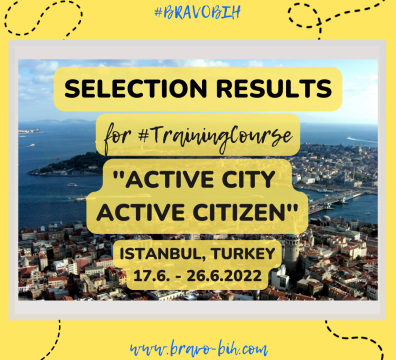 Selection Results for Training Course in Istanbul, Turkey