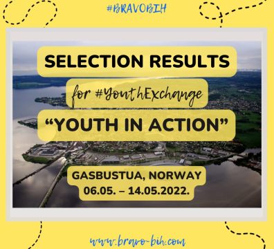 Selection Results for Youth Exchange in Gasbustua, Norway