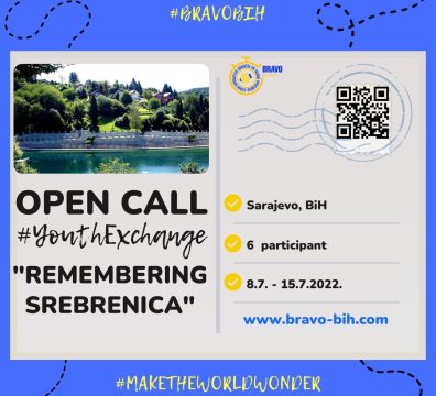 Open Call for 6 Participants for Youth Exchange in Sarajevo, B&H