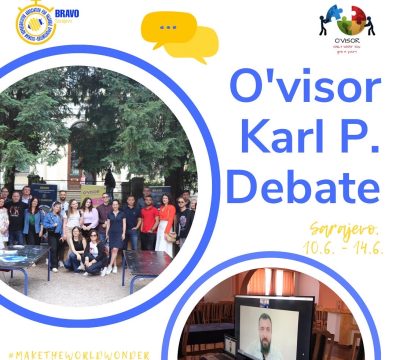 O’visor INTERNATIONAL KARL POPPER DEBATE was held in Sarajevo, our hometown