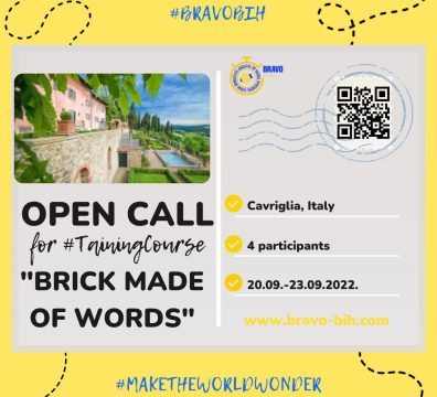 Open Call for 4 participants for Training Course in Cavriglia, Italy