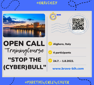 Open Call for 4 Participants for Training Course in Alghero, Italy