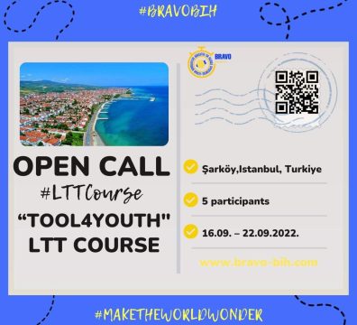 Open Call for 5 Participants for Learning, Training, Teaching course in Şarköy/Tekirdağ, Istanbul, Turkiye 