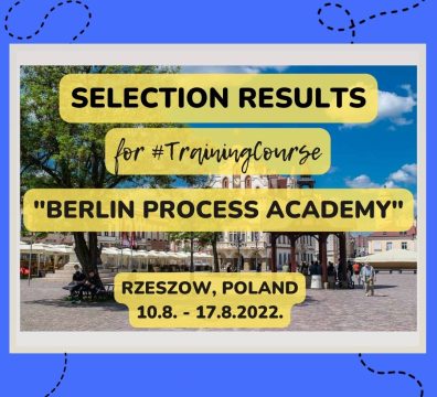 Selection Results for Training Course in Rzeszow, Poland