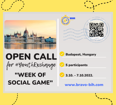 Open call for 5 participants for Youth Exchange in Budapest, Hungary