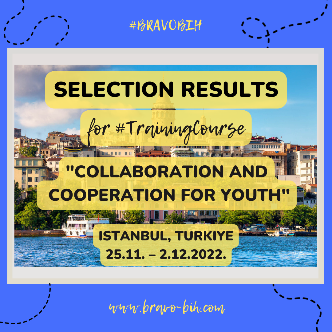 Selection results for “Collaboration and Cooperation For Youth” in Istanbul, Turkiye