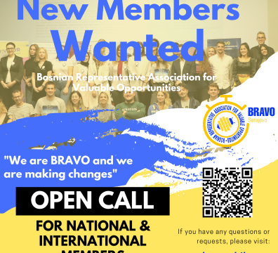 OPEN CALL FOR NEW #BRAVO MEMBERS – National and International
