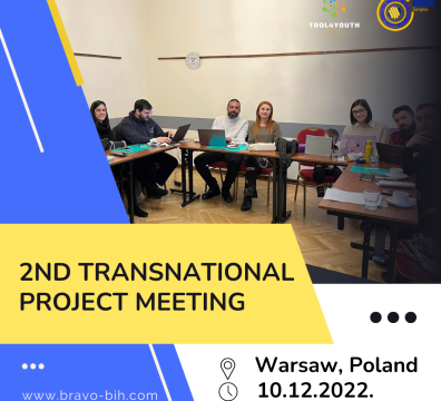 Tool4Youth – BRAVO attended the 2nd transnational project meeting held in Warsaw, Poland