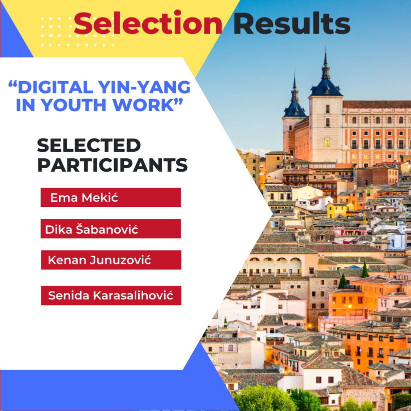 Selection results for Training Course ‘’Digital yin-yang in youth work’’ in Stubičke Toplice, Croatia