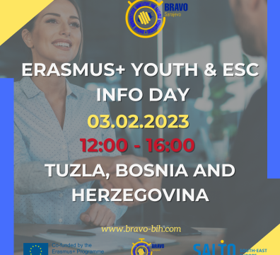 ERASMUS+ YOUTH and ESC INFO DAY – Tuzla, Bosnia and Herzegovina