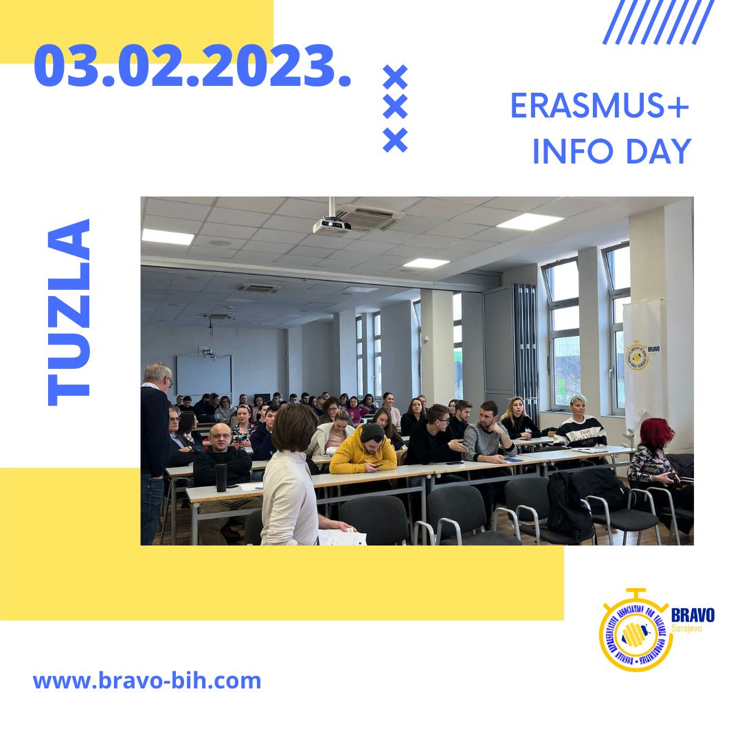 Erasmus+ and ESC Info Day – Tuzla, Bosnia and Herzegovina