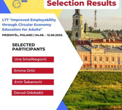 SELECTION RESULTS FOR LTT COURSE “IDEA” IN PRZEMYSL, POLAND
