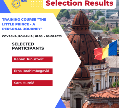 Selection results for Training Course “The Little Prince – a Personal Journey”