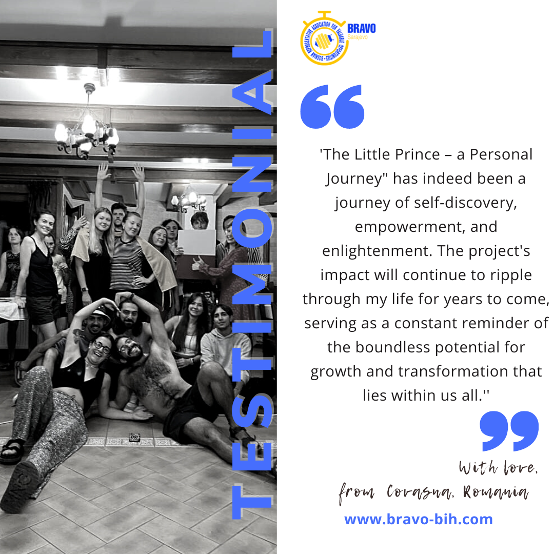 Testimonials – Training Course ”The Little Prince – A Personal Journey”  in Covasna, Armenia