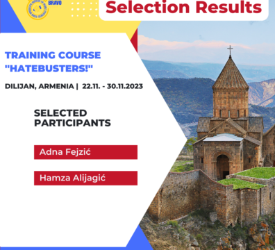 Selection results for Training Course in Dilijan, Armenia