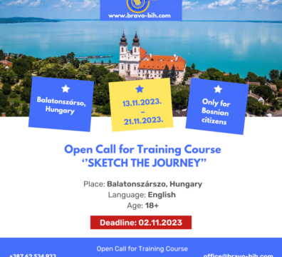 URGENT CALL FOR PARTICIPANTS FOR TRAINING COURSE ”SKETCH THE JOURNEY” IN HUNGARY