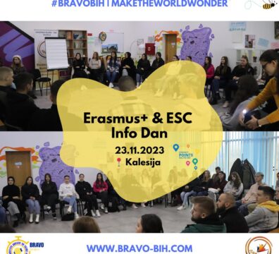 BRAVO Erasmus+ i ESC Info dan, Kalesija, Bosna i Hercegovina