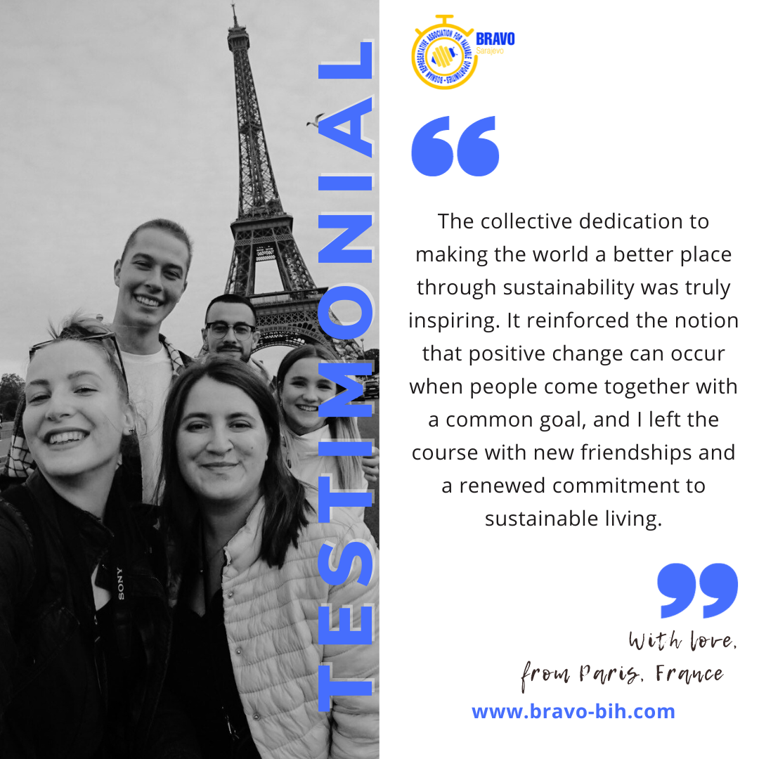 Testimonials – Training Course ”Green Europe” in Les Ulis, France