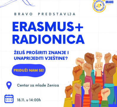Poziv na Erasmus+ radionicu u Zenici
