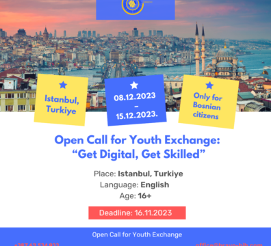 Open call for Youth Exchange ”Get Digital, Get Skilled’’ in Istanbul, Turkiye