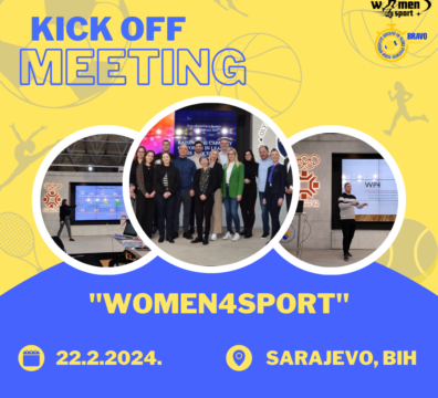 A start of a new story: Kick-off Meeting for the project “Women4Sport” in Sarajevo, BiH