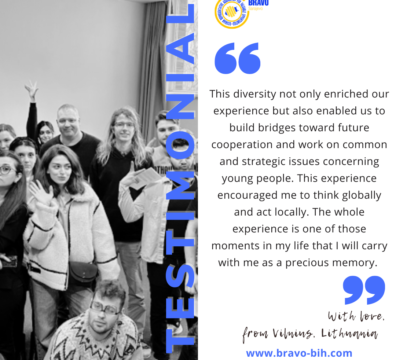 Testimonials – Training Course “Colors of Europe“ in Vilnius, Lithuania