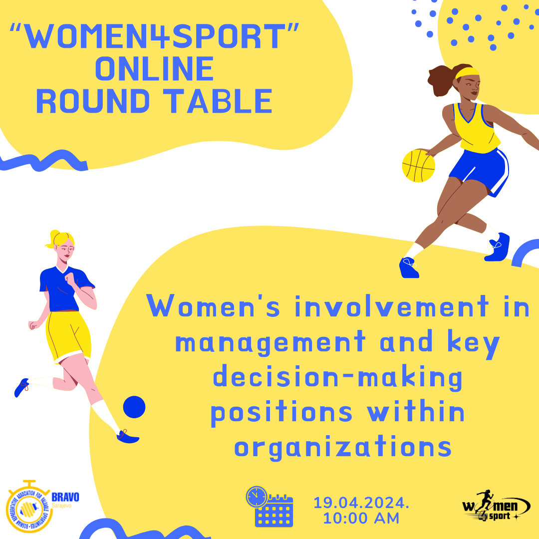 Register Now and Participate in Online Round Table “Women4Sport“!