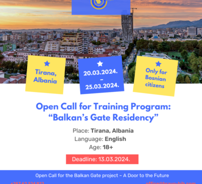 Open Call for the Training Program Balkan’s Gate Residency (Visual Storytelling Lab) in Tirana, Albania