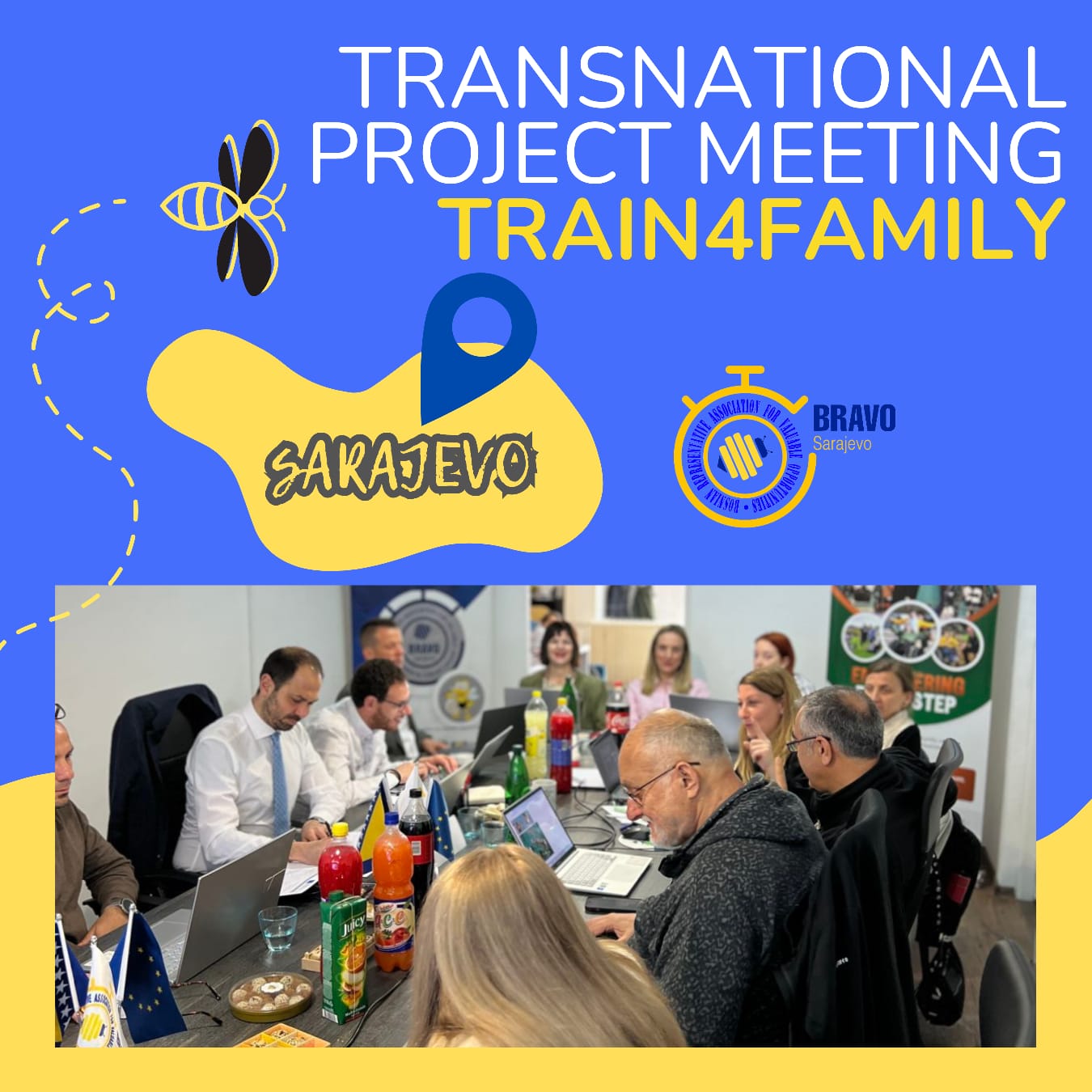 Transnational Project Meeting for The Project “Train4Family“ Was Held in Sarajevo
