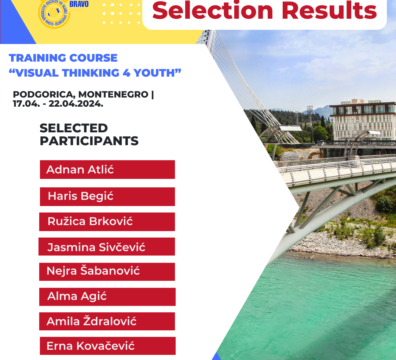 Selection Results for Training Course “Visual Thinking 4 Youth“ in Podgorica, Montenegro