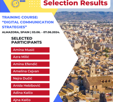 Selection Results for Training Course “Digital Communication Strategies” in Almazora, Spain