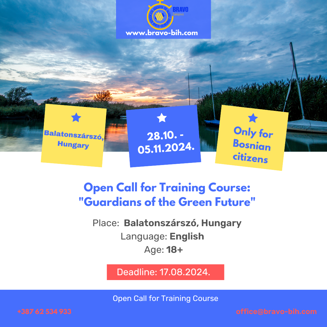 Open Call for 5 participants for Training Course in Balatonszárszó, Hungary