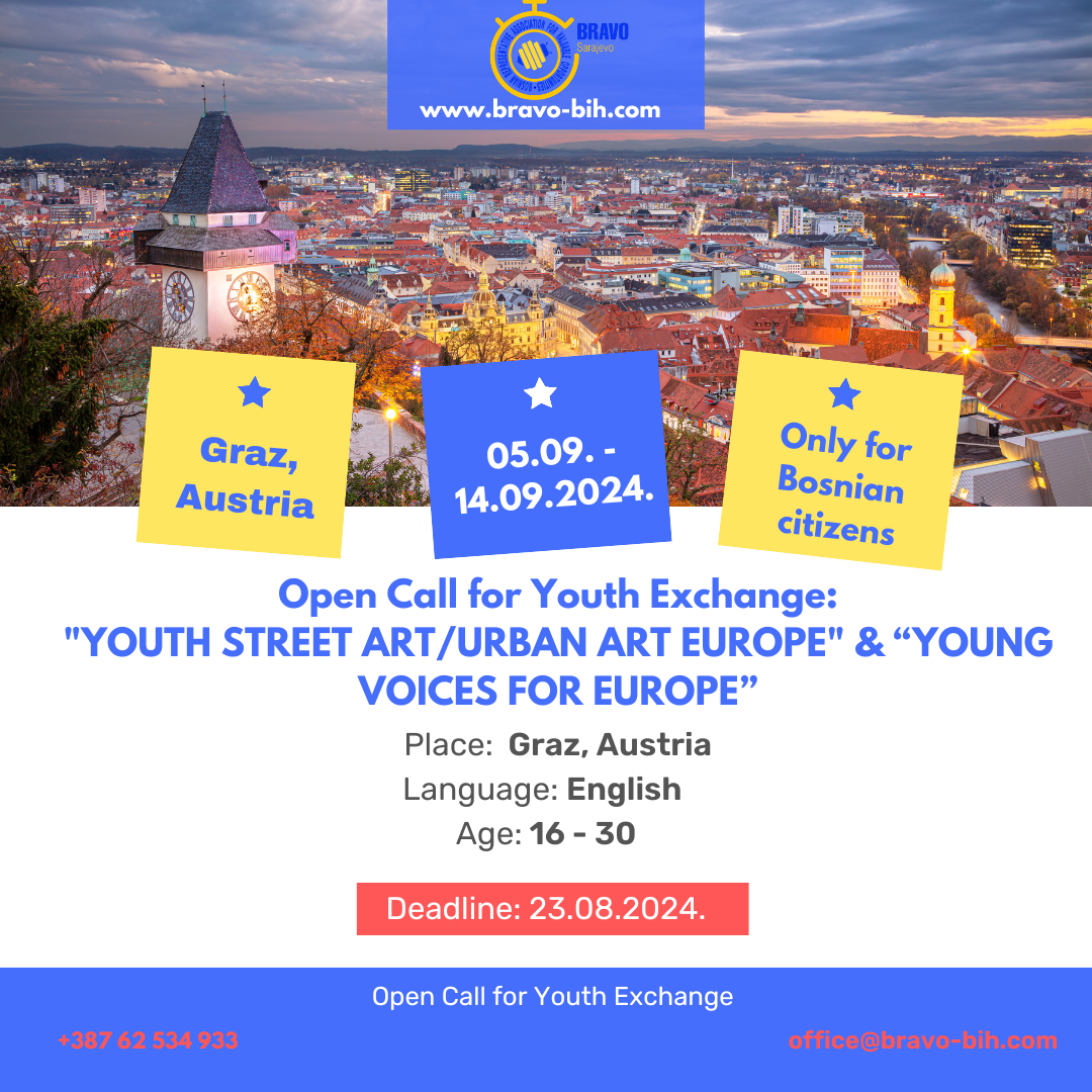 Open Call for 6 participants for Youth Exchange in Graz, Austria