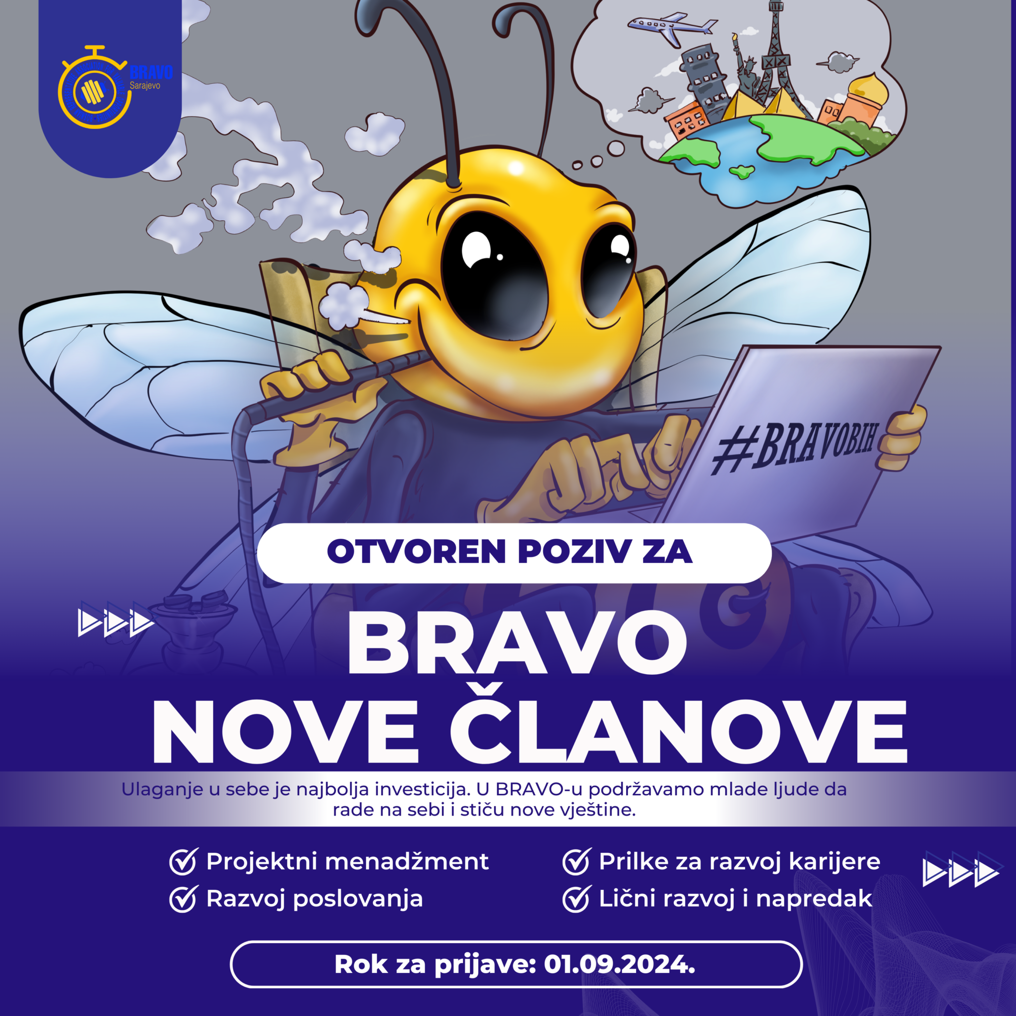 Otvoren poziv za nove članove u BRAVO-u: Zajedno stvaramo pozitivne promjene!