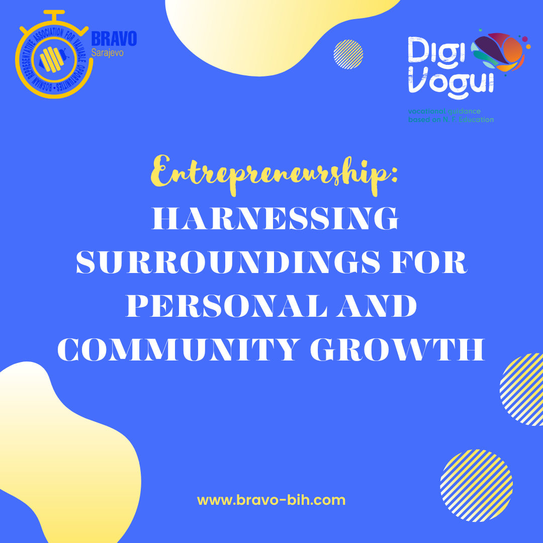 Entrepreneurship: Harnessing Surroundings for Personal and Community Growth