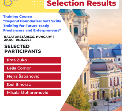 Selection Results for: Training Course “Beyond Boundaries: Soft Skills Training for Future-Ready Freelancers and Entrepreneurs“