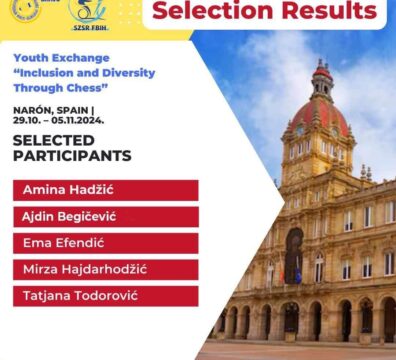 Selection Results for Youth Exchange “Inclusion and Diversity through Chess” in Narón, Spain