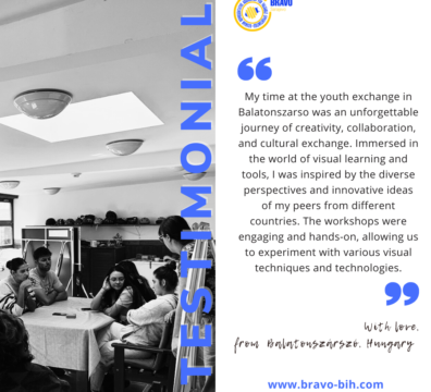 Testimonials: Visual Youth Exchange “Youth Empowerment through Visual Storytelling” in Balatonszárszó, Hungary