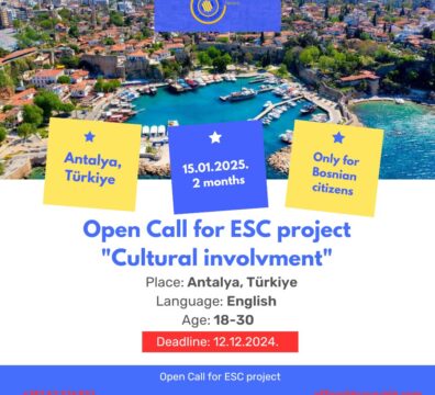 Open Call for European Solidarity Corps Project in Antalya, Türkiye