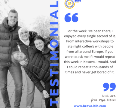 Testimonials for Youth Exchange in Peja, Kosovo for Fast forward