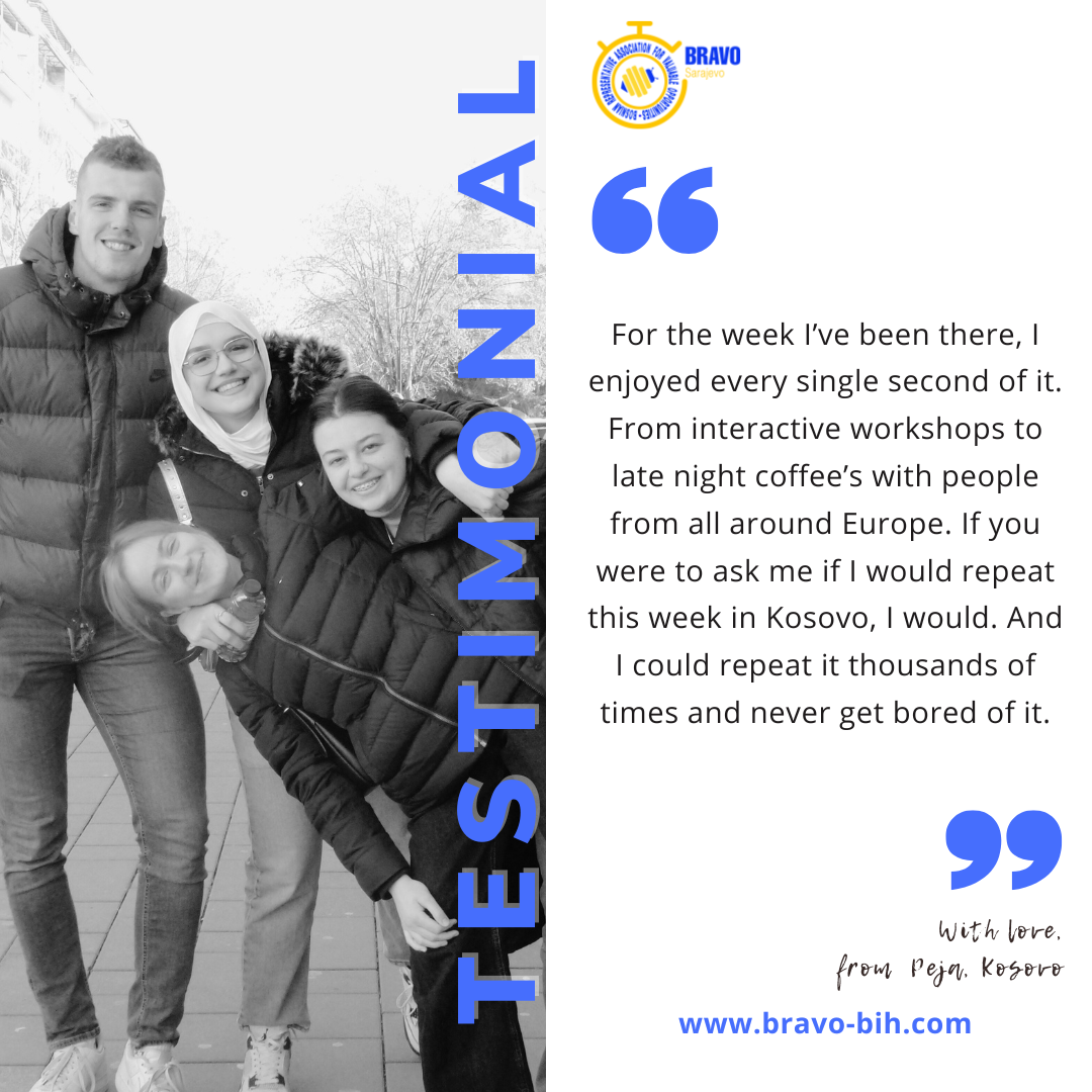 Testimonials for Youth Exchange in Peja, Kosovo for Fast forward