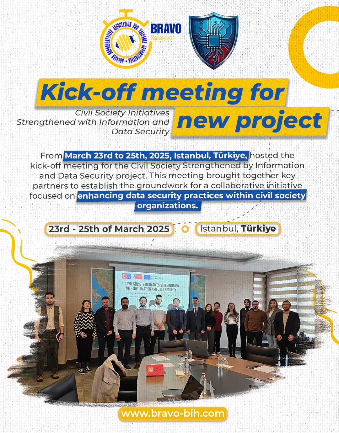 Strengthening Civil Society through Information and Data Security: Kick-Off Meeting in Istanbul