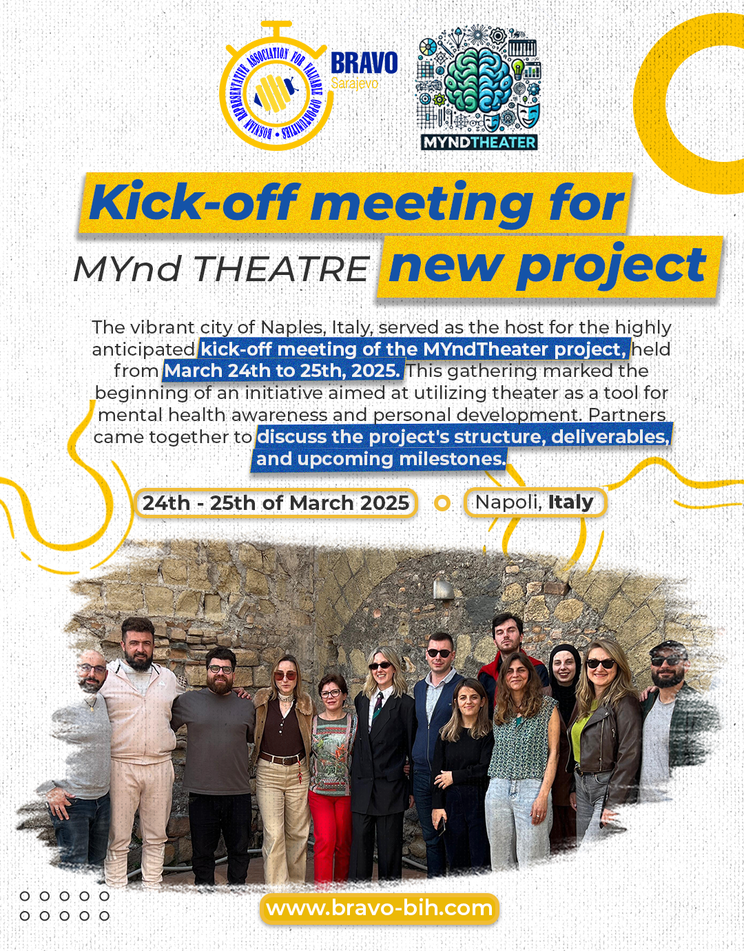 MYndTheater Kick-Off Meeting Held in Naples, Italy