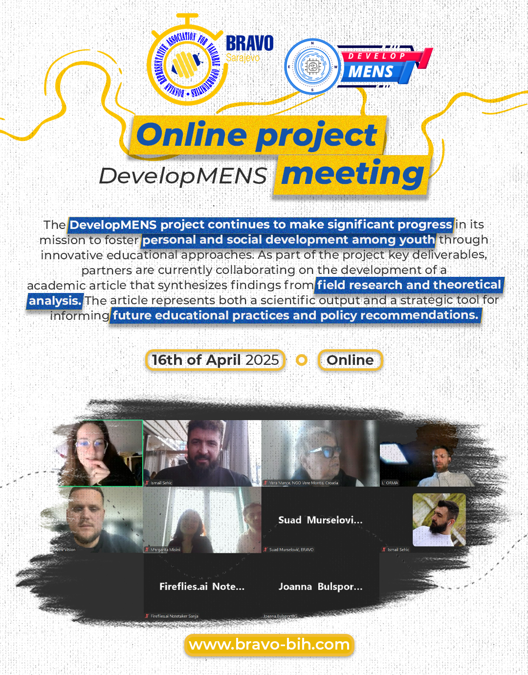 DevelopMENS – Monthly Meeting Report